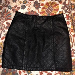 Leather skirt